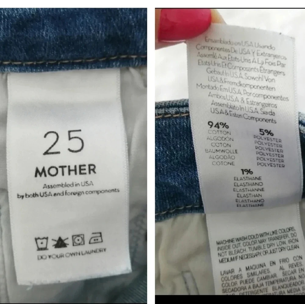 Mother The Looker Skinny Jeans in Light Kitty Light Wash Size 25 - Picture 13 of 15